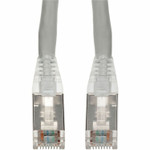 AddOn 14ft Gray CAT 6 Shielded PVC Ethernet Cable Snagless Easy Clear Boot TAA RJ-45 M/M