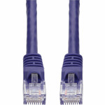 AddOn 35ft Purple CAT 5E PVC Ethernet Cable Snagless Bubble Boot RJ-45 M/M