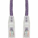 AddOn 1ft Purple CAT 6 PVC Ethernet Cable Snagless Easy Clear Boot TAA RJ-45 M/M