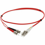 AddOn ADD-ST-LC-1M6MMF-RD-TAA Fiber Optic Duplex Patch Network Cable