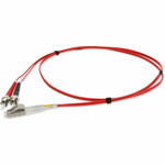 AddOn ADD-ST-LC-8M6MMF-RD-TAA Fiber Optic Duplex Patch Network Cable