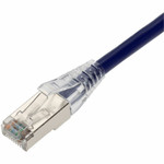 AddOn 75ft Purple CAT 6A Shielded PVC Ethernet Cable Snagless Bubble Boot RJ-45 M/M