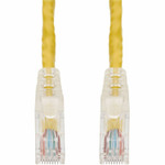 AddOn 100ft Yellow CAT 6 PVC Ethernet Cable Snagless Easy Clear Boot TAA RJ-45 M/M
