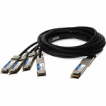 Mellanox MCP7F60-W001R30 Compatible TAA Compliant 400GBase-CU QSFP-DD 400G to 4xQSFP56 100G PAM-4 Direct Attach Cable (Passive Twinax, 1m)