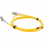AddOn ADD-LC-LC-1M6MMF-YW-TAA Fiber Optic Duplex Patch Network Cable