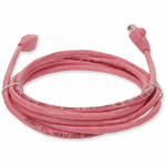 AddOn 10ft RJ-45 (Male) to RJ-45 (Male) Straight Pink Cat5e UTP PVC Copper Patch Cable