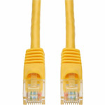 AddOn 12ft Yellow CAT 5E PVC Ethernet Cable Snagless Bubble Boot RJ-45 M/M