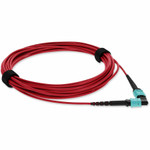 AddOn ADD-MPOMPO-3M5OM4P-RD Fiber Optic Patch Network Cable
