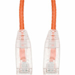 AddOn 100ft Orange CAT 6 Slim PVC Ethernet Cable Snagless Clear-Claw RJ-45 M/M
