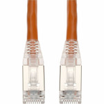 AddOn 50ft Orange CAT 6 Shielded PVC Ethernet Cable Snagless Easy Clear Boot TAA RJ-45 M/M