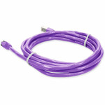 AddOn 10ft RJ-45 (Male) to RJ-45 (Male) Violet Cat6 STP PVC Copper Patch Cable