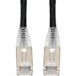 AddOn 14ft Black CAT 6A Shielded PVC Ethernet Cable Snagless Bubble Boot RJ-45 M/M