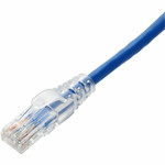 AddOn 50ft Blue CAT 6A PVC Ethernet Cable Snagless Easy Clear Boot TAA RJ-45 M/M
