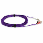 AddOn 3m LC (Male) to SC (Male) Purple OM4 Duplex Fiber OFNR (Riser-Rated) Patch Cable