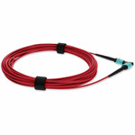 AddOn ADD-MPOMPO-3M5OM4P-RD-TAA Fiber Optic Patch Network Cable