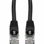 AddOn 75ft Black CAT 5E PVC Ethernet Cable Snagless Bubble Boot RJ-45 M/M