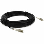 AddOn 15m LC (Male) to LC (Male) Black OM4 Duplex Fiber OFNR (Riser-Rated) Patch Cable