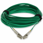 AddOn 15m LC (Male) to LC (Male) Green OM4 Duplex Fiber OFNR (Riser-Rated) Patch Cable