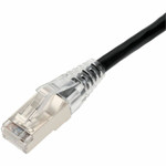 AddOn 4ft Black CAT 6 Shielded PVC Ethernet Cable Snagless Easy Clear Boot TAA RJ-45 M/M