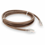 AddOn 1ft RJ-45 (Male) to RJ-45 (Male) Brown Cat6A UTP PVC Copper Patch Cable