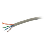 C2G 43400 Cat5e Bulk Unshielded UTP Ethernet Network Cable with Stranded Conductors In-Wall CM-Rated - 1000 ft - Gray