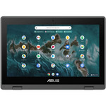 Asus Chromebook Flip CR1 CR1100FKA-YZ184T-S 11.6" Touchscreen Rugged Convertible 2 in 1 Chromebook - HD - Intel Celeron N5100 - 8 GB - 64 GB Flash Memory - Dark Gray