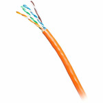 C2G C2G56038 TAA-Compliant Cat6 Bulk Unshielded (UTP) Ethernet Network Cable with Solid Conductors-Riser CMR-Rated - Orange - 1000ft