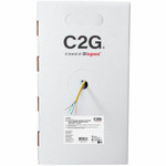 C2G C2G56037 TAA-Complaint Cat6 Bulk Unshielded (UTP) Ethernet Network Cable with Solid Conductors-Riser CMR-Rated - Yellow - 1000ft