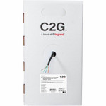 C2G C2G56032 TAA-Compliant Cat6 Bulk Unshielded (UTP) Ethernet Network Cable with Solid Conductors-Riser CMR-Rated - Black - 1000ft