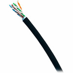 C2G C2G56049 TAA-Compliant Cat6a Bulk Unshielded (UTP) Ethernet Network Cable with Solid Conductors-Riser CMR-Rated - Black - 1000ft