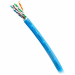 C2G C2G56040 TAA-Compliant Cat6 Bulk Foil Shield (F/UTP) Ethernet Network Cable with Solid Conductors-Riser CMR -Rated - Blue - 1000ft