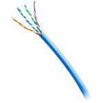 C2G C2G56053 TAA-Compliant Cat6a Bulk Shielded (STP) Ethernet Network Cable with Solid Conductors - Plenum CMP-Rated - Blue - 1000ft