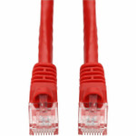 AddOn 45ft Red CAT 6 PVC Ethernet Cable Snagless Bubble Boot RJ-45 M/M