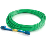 C2G-10m LC-LC 9/125 OS1 Duplex Singlemode PVC Fiber Optic Cable - Green