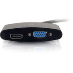 C2G 8in Mini DisplayPort to 4K HDMI or VGA Adapter - Black