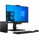 Lenovo ThinkCentre M75q Gen 2 11JN008FUX Desktop Computer - AMD Ryzen 3 PRO 5350GE Quad-core (4 Core) 3.60 GHz - 8 GB RAM DDR4 SDRAM - 256 GB M.2 PCI Express NVMe SSD - Tiny - Black