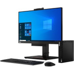 Lenovo ThinkCentre M75q Gen 2 11JN0074US Desktop Computer - AMD Ryzen 5 PRO 5650GE Hexa-core (6 Core) 3.40 GHz - 8 GB RAM DDR4 SDRAM - 128 GB M.2 PCI Express NVMe SSD - Tiny - Black