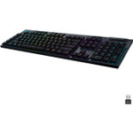Logitech G915 Lightspeed Wireless RGB Mechanical Gaming Keyboard with Linear Switches - Black