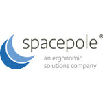 SpacePole SPV3104-02 Mounting Plate for Printer - Black