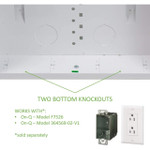 On-Q EN2050 20 inch Hinged Door Cover Metal Enclosure - White