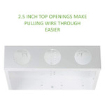 On-Q EN2050 20 inch Hinged Door Cover Metal Enclosure - White
