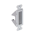 On-Q WP1014WH Cable Access Strap - White - HDMI - Coaxial - Cat5e / Cat6 Access Wall Plate