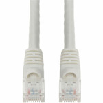 AddOn ADD-60FCAT6A-WE 60ft White CAT 6A PVC Ethernet Cable Snagless Bubble Boot RJ-45 M/M
