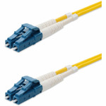 AddOn ADD-LC-LC-0-5M9SMFP 0.5m LC (Male) to LC (Male) Straight Yellow OS2 Duplex Fiber OFNR (Riser-Rated) Patch Cable