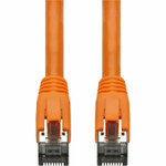 AddOn ADD-5FCAT8-OE 5ft Orange CAT 8 Shielded (S/FTP) PVC Ethernet Cable Snagless Easy Boot RJ-45 M/M