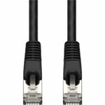 AddOn ADD-50FCAT7-BK 50ft Black CAT 7 Shielded (S/FTP) PVC Ethernet Cable Snagless Bubble Boot RJ-45 M/M