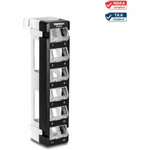 TRENDnet 12-Port Blank Angled Wall Mount Keystone Patch Panel - TC-KP12V - Use with TRENDnet Keystone Jacks (Sold Separately) - Snap-in Style - Quick and Easy Access - 89D Wall Mount Bracket Included