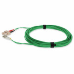 AddOn ADD-SC-LC-5M5OM4-GN 5m SC to LC Green OM4 Duplex OFNR (Riser-Rated) Fiber Patch Cable