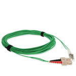 AddOn ADD-SC-LC-5M5OM4-GN 5m SC to LC Green OM4 Duplex OFNR (Riser-Rated) Fiber Patch Cable