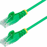 StarTech 7ft Green Slim CAT6 Ethernet Cable - Slim Snagless RJ45 - UTP - LSZH - 28AWG Bare Copper - Slim Network Patch Cord - Fluke Tested